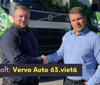 Vervo Auto - viens no TOP 100 straujāk augošajiem uzņēmumiem!